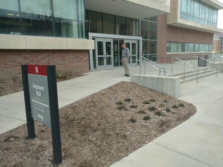Herman Batelaan outside of of Jorgensen Hall